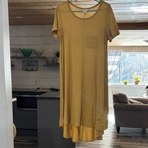 LuLaRoe Golden Short Sleeve Dress